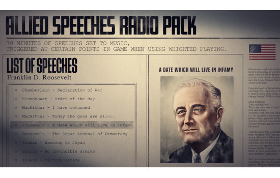 Hearts of Iron IV: Allied Speeches Pack