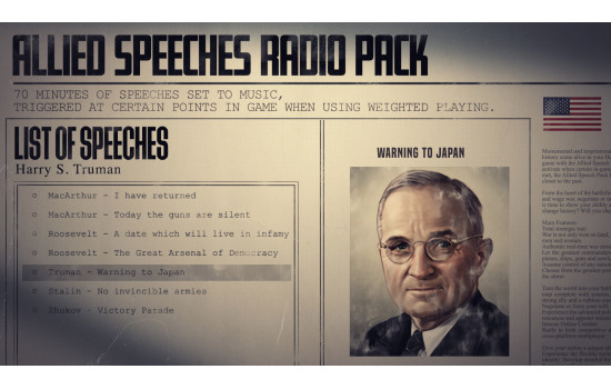 Hearts of Iron IV: Allied Speeches Pack