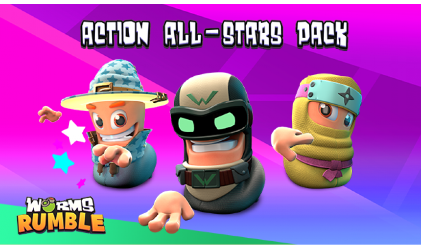 Worms Rumble - Action All-Stars Pack Worms Rumble - Action All-Stars Pack