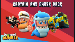 Worms Rumble - Captain & Shark Double Pack