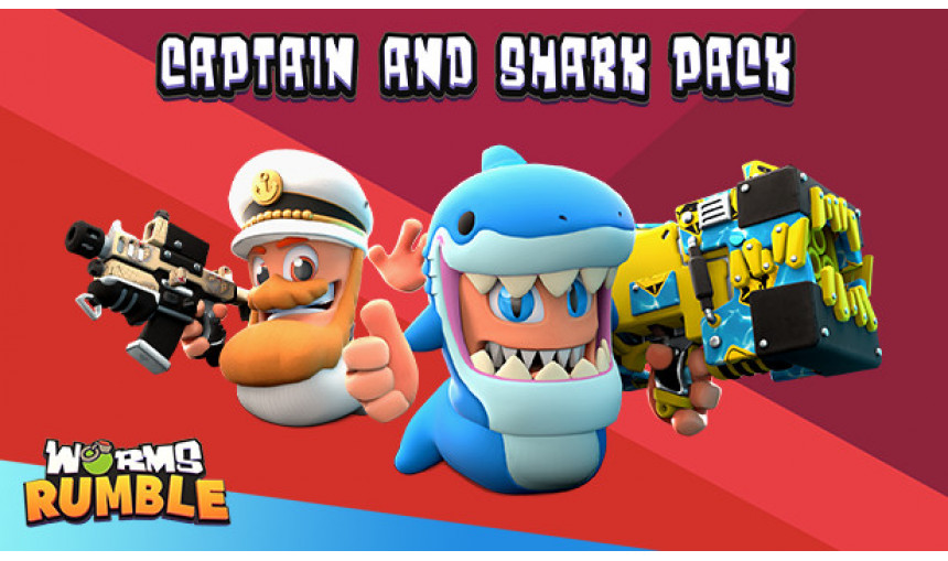Worms Rumble - Captain & Shark Double Pack Worms Rumble - Captain & Shark Double Pack