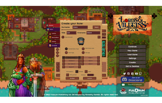 Lords and Villeins: The Great Houses Edition
