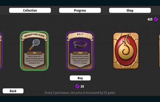Cards and Towers