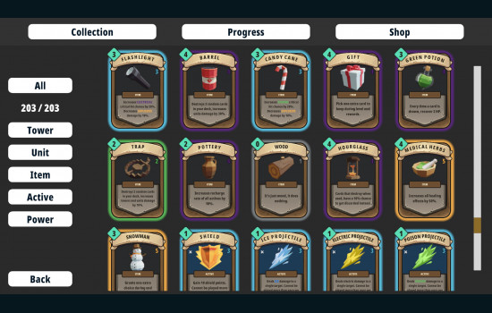 Cards and Towers